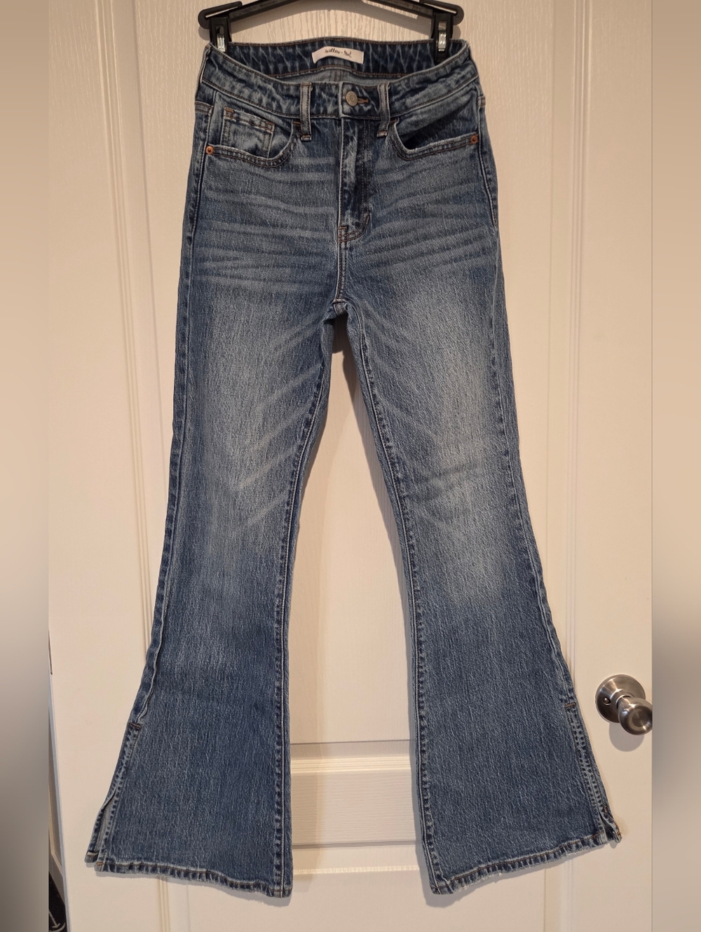 High-Rise Light Blue Flare Jeans for Women